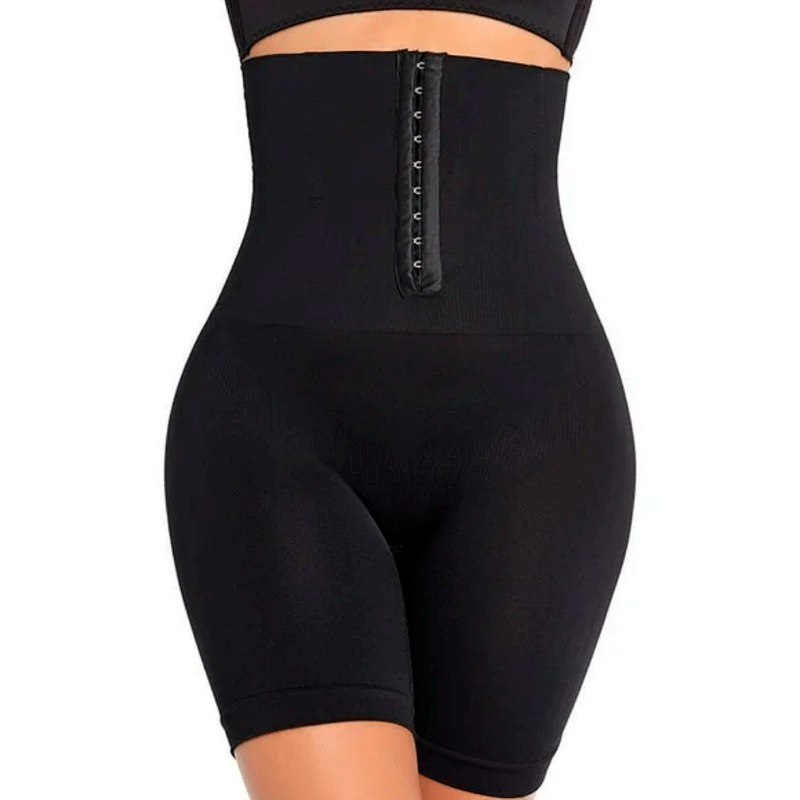 Calza Short con Faja Reductora de Figura con Ganchos