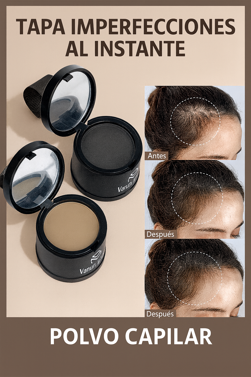 Polvo Con Fibra Capilar Rellenador